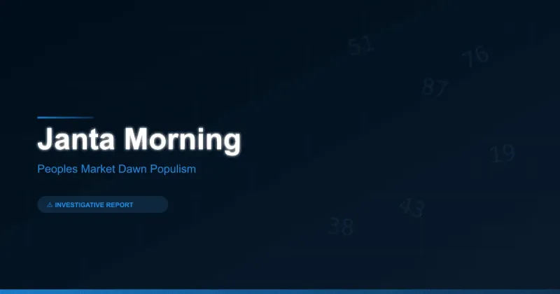 Janta Morning: The Early Bird Trap That Bleeds India's Working Class Before Breakfast