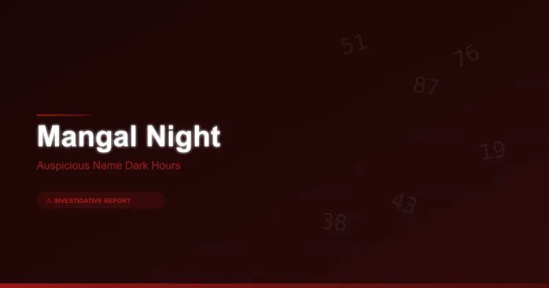 Mangal Night: Mars, Masculinity, and Midnight — The Market That Turns Astrological Fear Into Profit